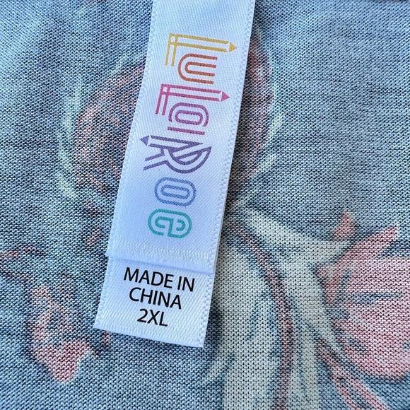LuLaRoe 2XL women’s floral top. Figure flattering flare. - Picture 9 of 9